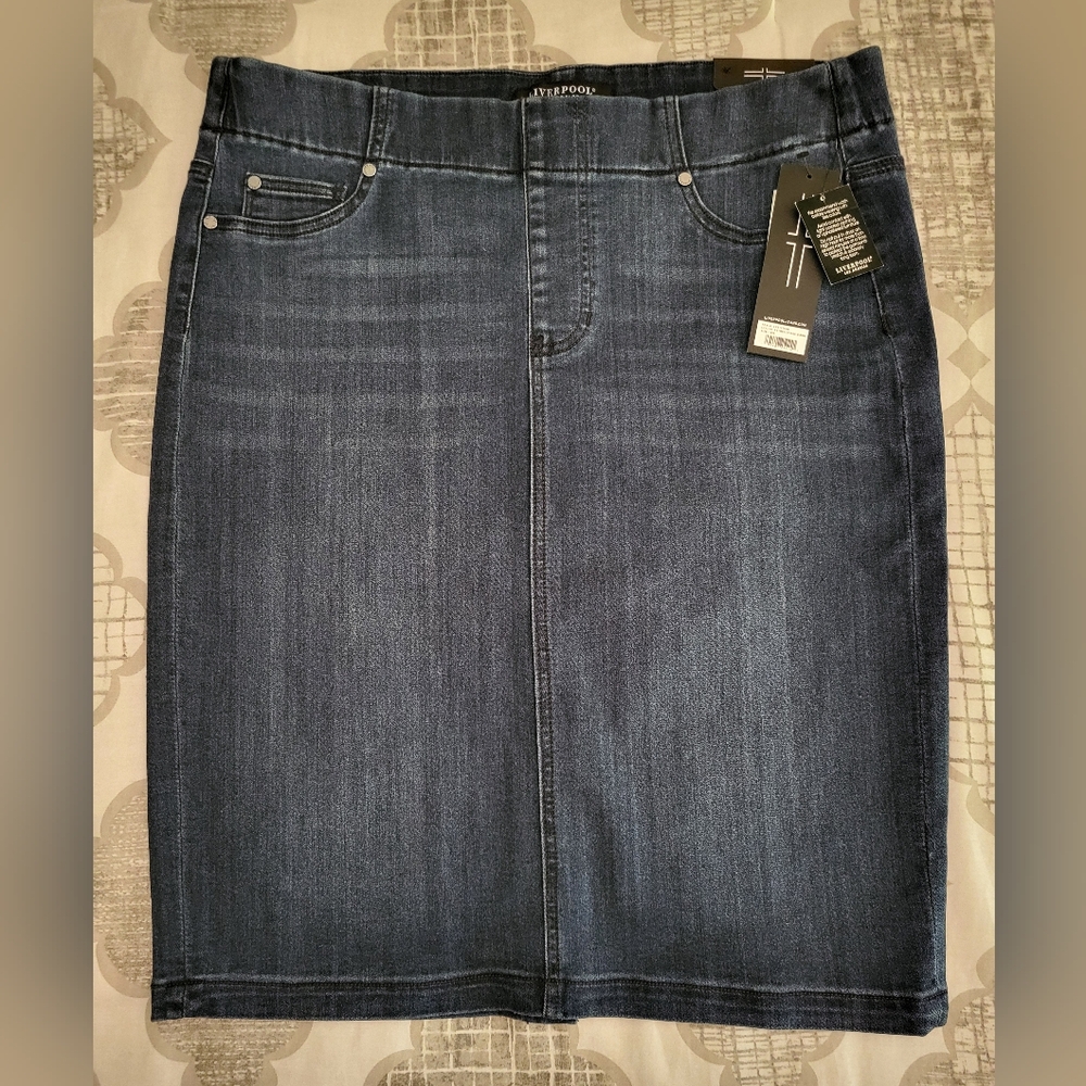 Zora Stretch Denim Skirt